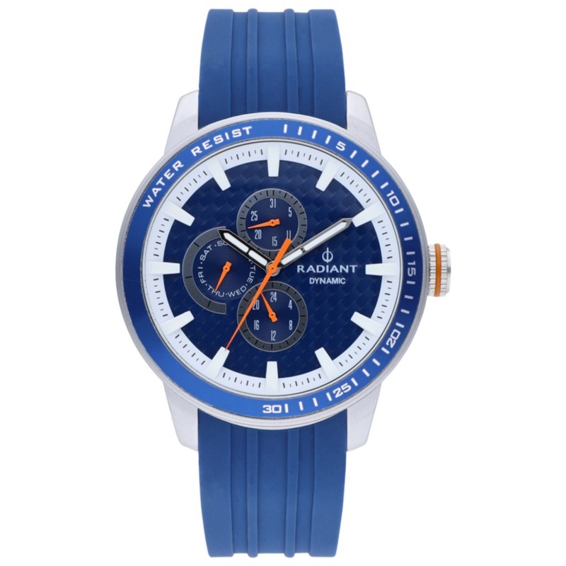 Radiant New Men's Watch Radiant New Dax Wristwatch with Blue Silicone ...