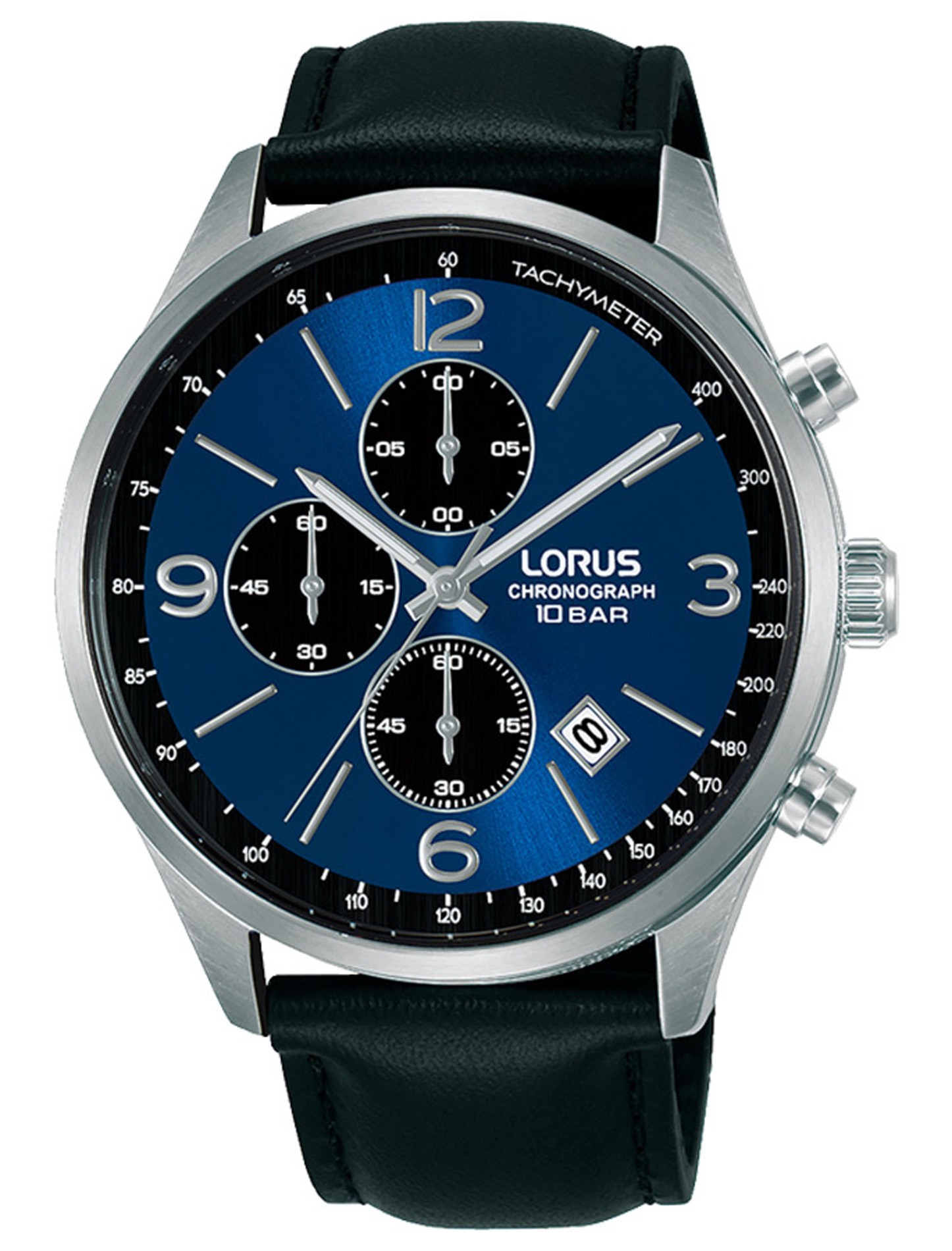 Lorus Men\'s Watch Lorus Classic Man Stainless Steel Watch With Dark Blue  Sunray Dial and Black Leather Strap 152286 RM319HX9 | Comprar Watch Lorus  Classic Man Stainless Steel Watch With Dark Blue Sunray Dial and Black  Leather Strap 152286