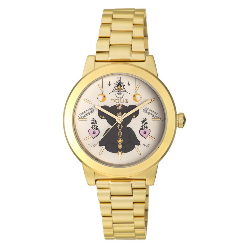 Tous Women\'s Watch Tous Gold-colored IP steel Magic Time Watch with Steel  Bracelet 153359 100350705 | Comprar Watch Tous Gold-colored IP steel Magic  Time Watch with Steel Bracelet 153359 Barato