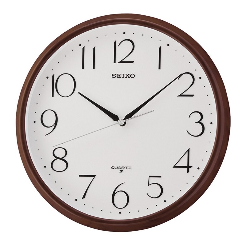 Women's accessories Seiko Wall Clocks Analog Display Wall Clock with White  Dial and Brown Finish Case 130973 QXA695Z | Comprar accessories Seiko Wall  Clocks Analog Display Wall Clock with White Dial and