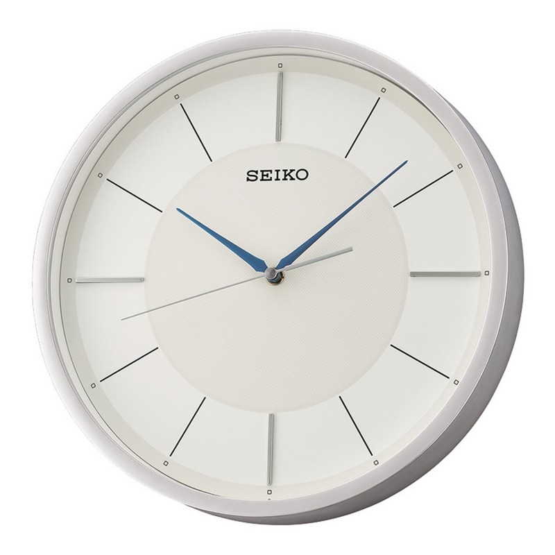 Women's accessories Seiko Plastic Silver Wall Clock with White Dial and  Black Baton Indices 127976 QXA688S | Comprar accessories Seiko Plastic Silver  Wall Clock with White Dial and Black Baton Indices 127976