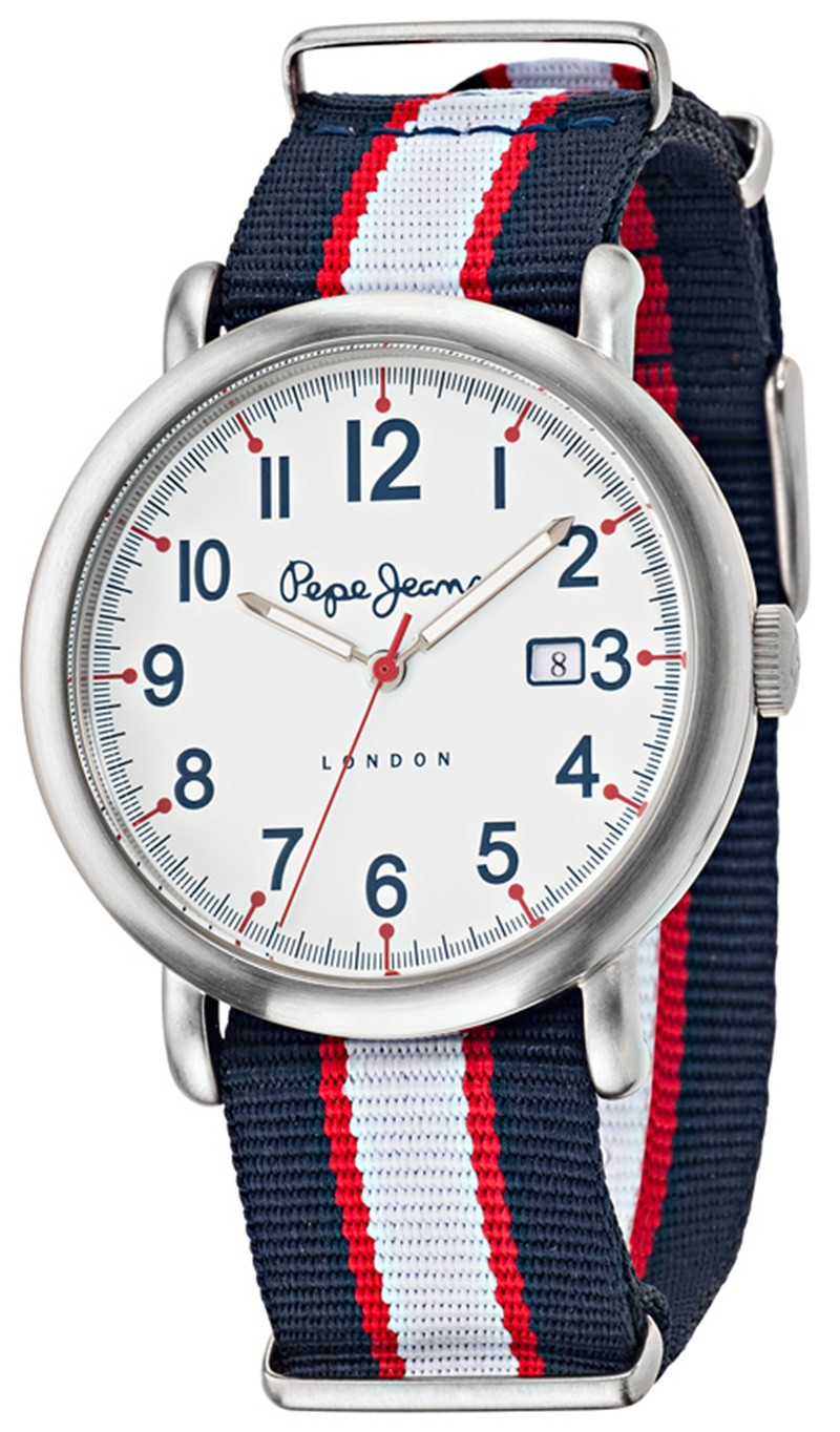 Buy Pepe Jeans Alice Women's Quartz Watch with Blue Dial Analogue Display  and Blue Fabric and Canvas Strap R2351101502 Online at desertcartINDIA