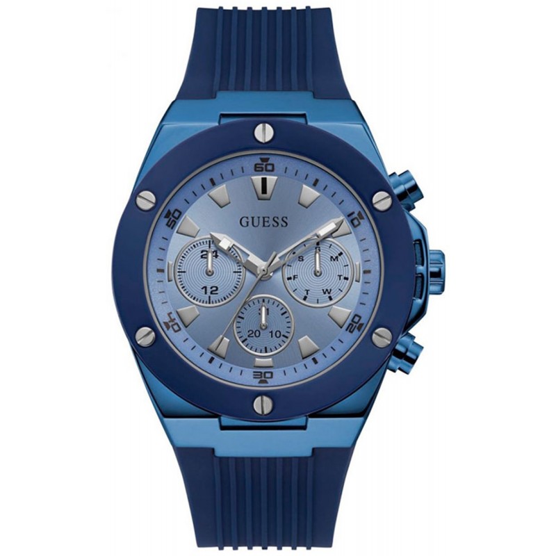 Guess Men\'s Watch 148026 Guess Blue and with Stainless Strap Steel Men\'s Watch Poseidon Watches Guess Watch GW0057G3 Watches Case Watch | Comprar Case Stainless Dial Steel Men\'s Poseidon with Blue Resin