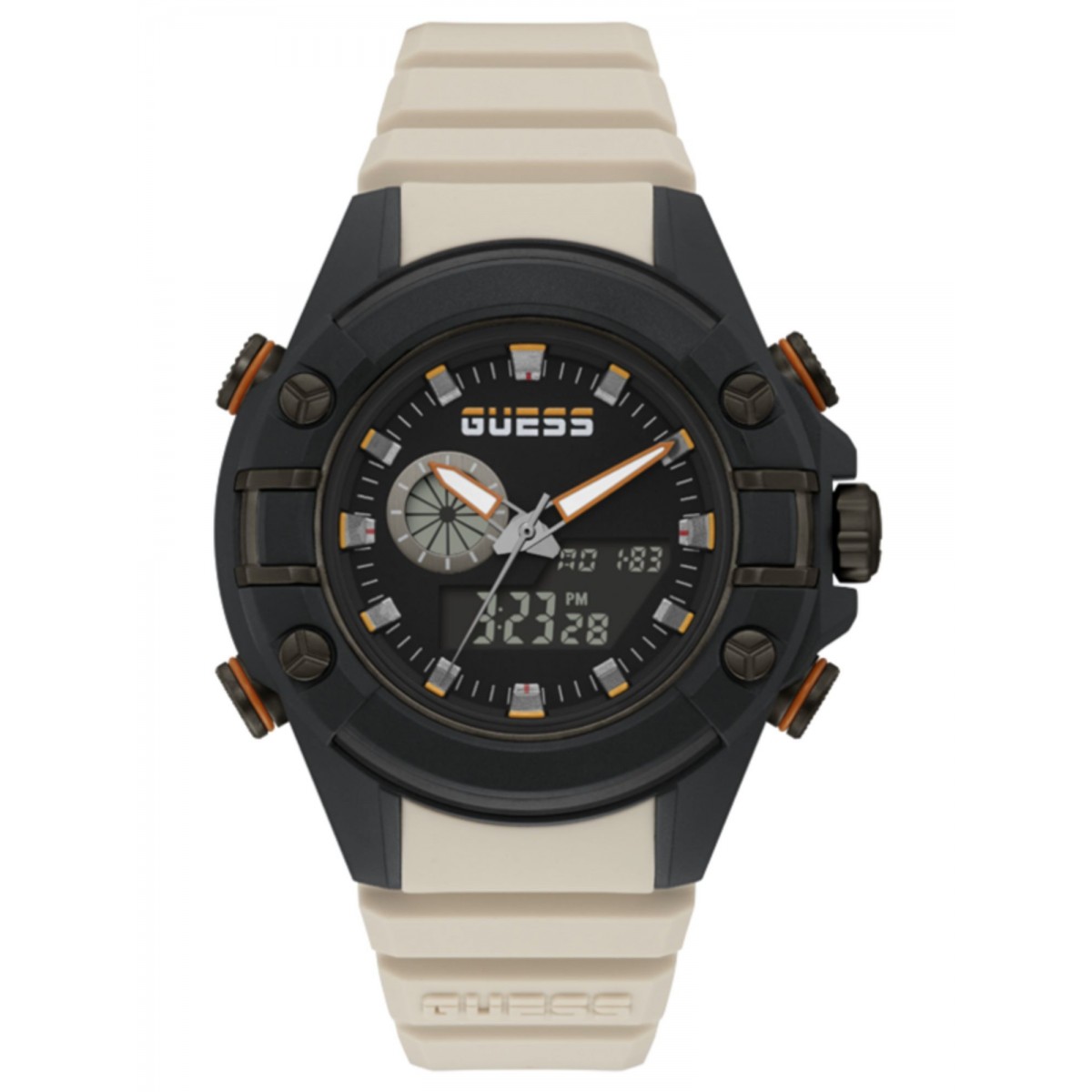 GUESS WATCHES G FORCE GW0269G1 per home en beix i negra