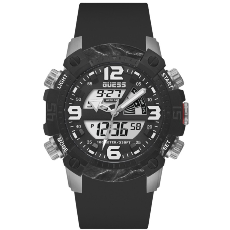 GUESS WATCHES GENTS SLATE GW0421G1 FOR MEN IN BLACK