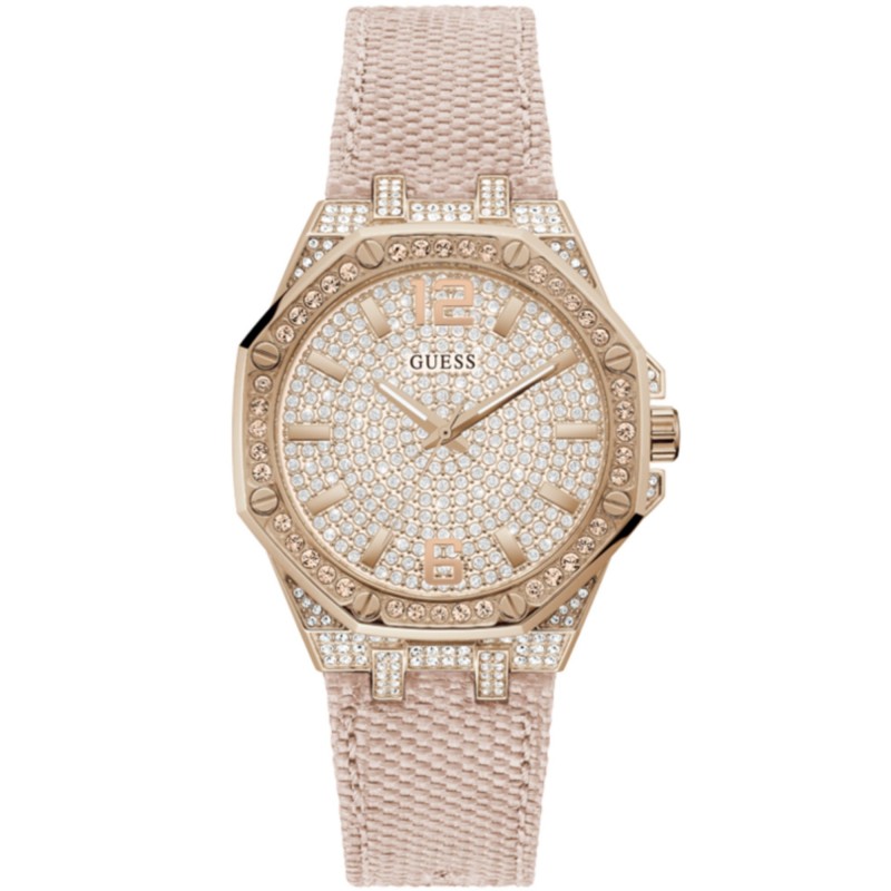 GUESS WATCHES LADIES SHIMMER GW0408L3 rellotge xapat d'or rosa amb brillants