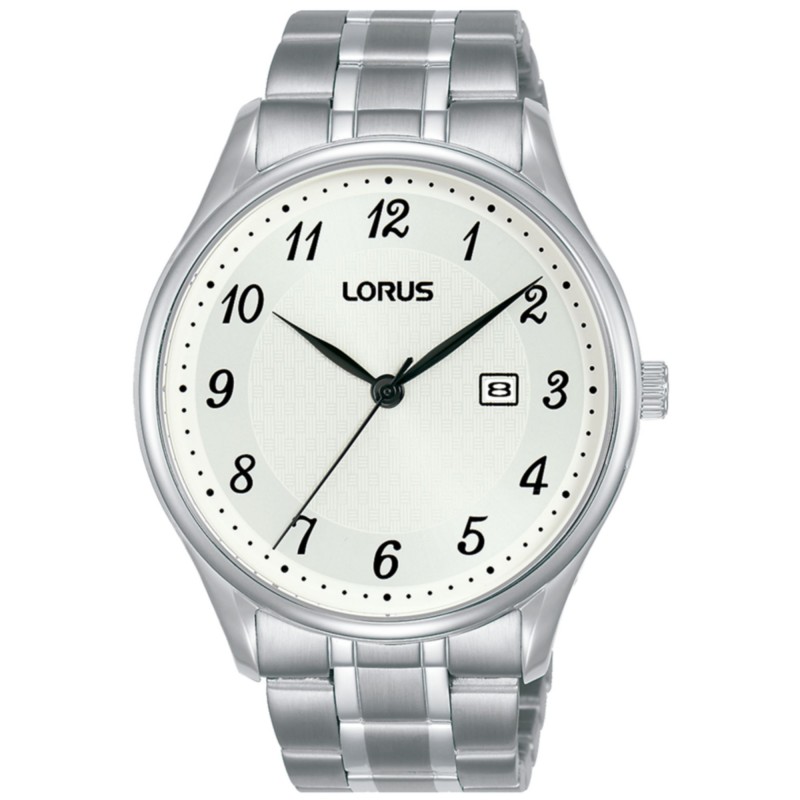 LORUS CLASSIC MAN RH907PX9 rellotge per home en acer i blanc