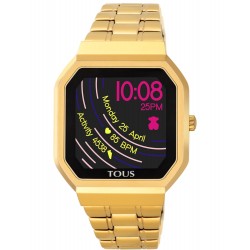 TOUS WATCHES B-CONNECT 100350700 rellotge de dona en acer xapat en or digital
