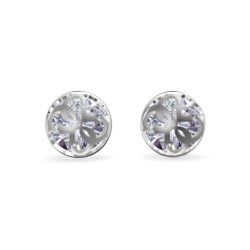 GUESS JEWELLERY 4G LOGO BOULE JUBE01393JWRHT-U earrings for women in stainless-steel