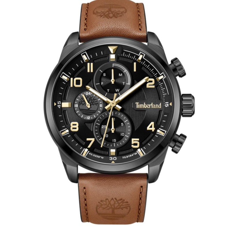 TIMBERLAND HENNIKER TDWGF2201102 rellotge per home en negra i marró
