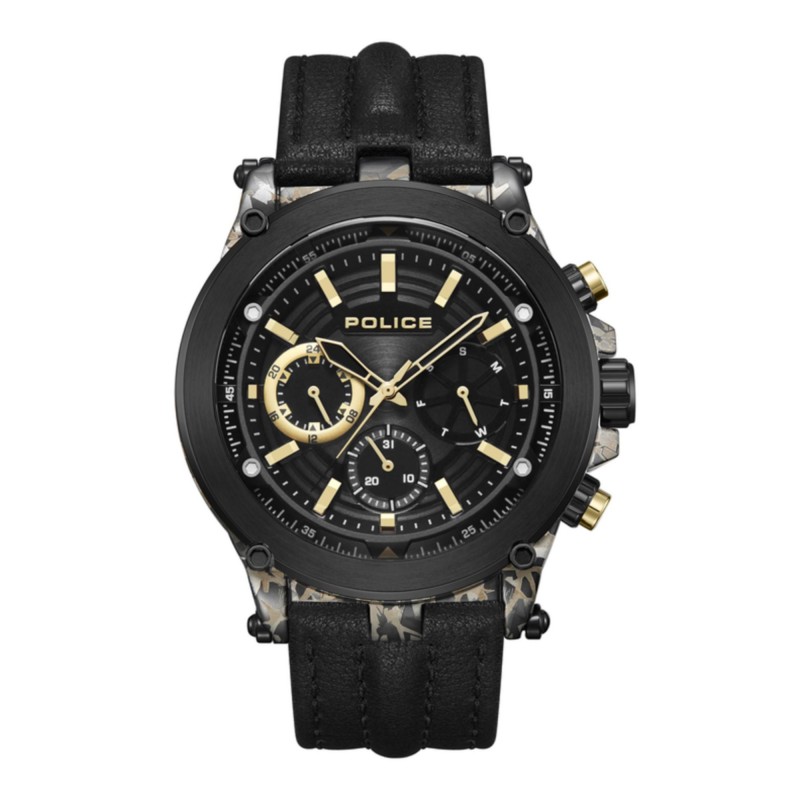Police Men's Watch POLICE WATCHES TAMAN PEWJF2226641 man black and gold ...