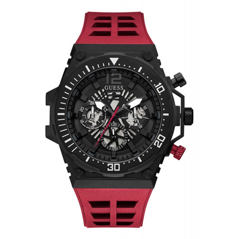 Guess Men\'s Watch Guess men\'s Watch Exposure GW0325G3 Stainless Steel Red  and Black GW0325G3 | Comprar Watch Guess men\'s Watch Exposure GW0325G3  Stainless Steel Red and Black Barato | Clicktime.eu» Comprar online