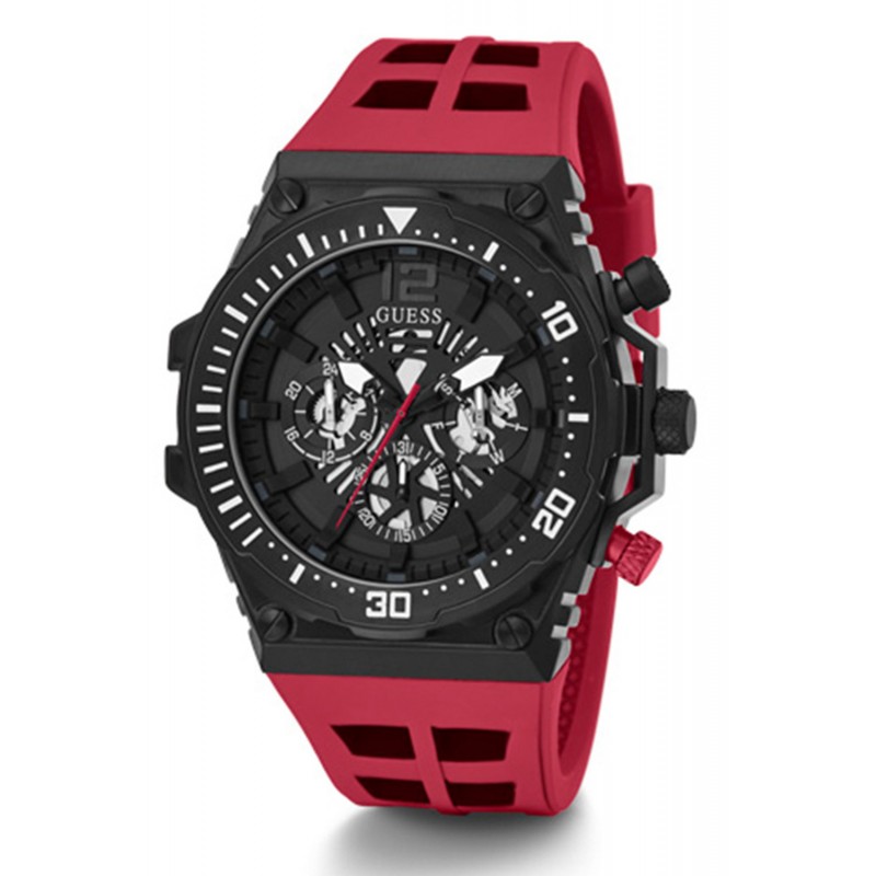 Guess Men\'s Watch Guess men\'s Watch Exposure GW0325G3 Stainless Steel Red  and Black GW0325G3 | Comprar Watch Guess men\'s Watch Exposure GW0325G3  Stainless Steel Red and Black Barato | Clicktime.eu» Comprar online