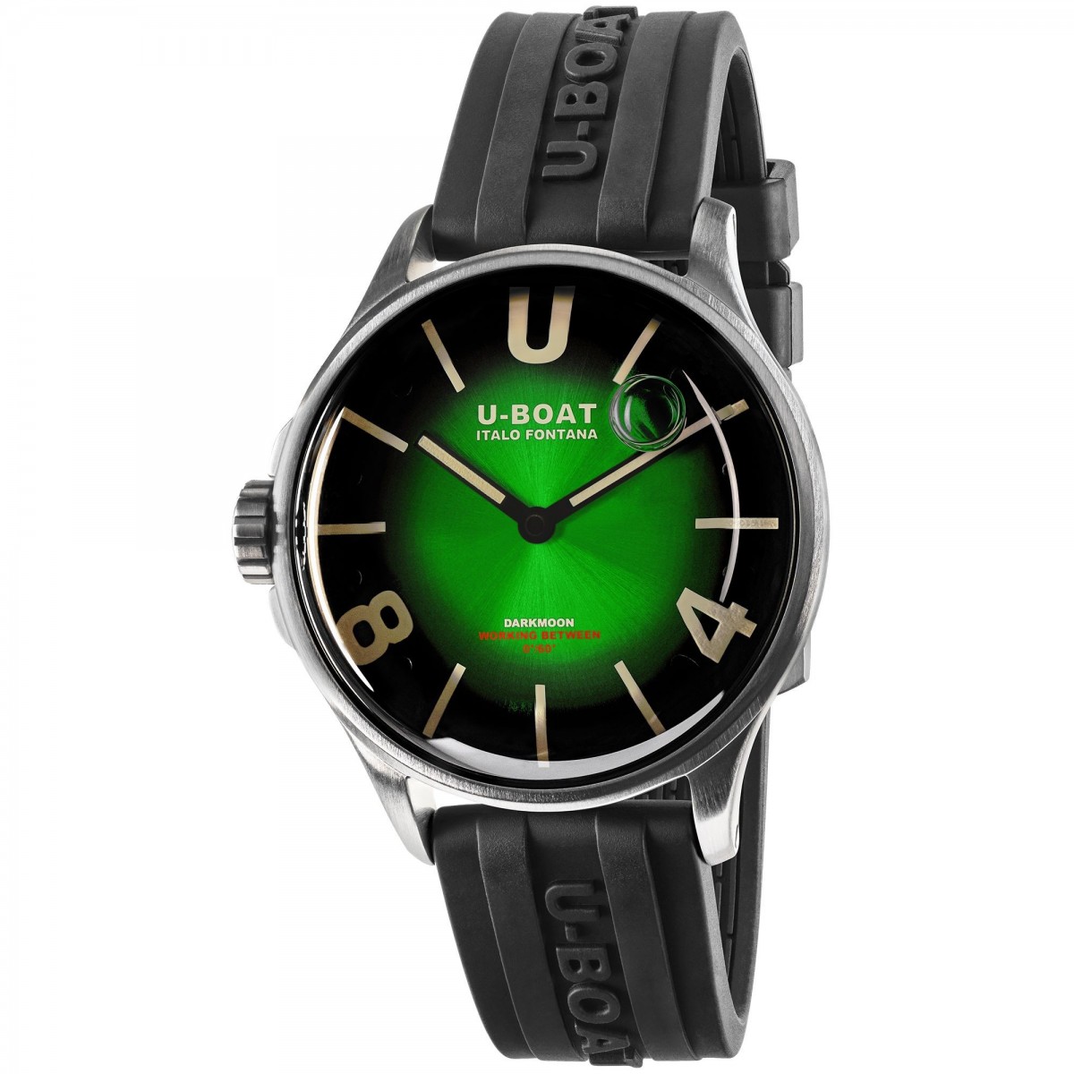 U-boat rellotge 9502, 40mm de diametre, unisex amb esfera verda