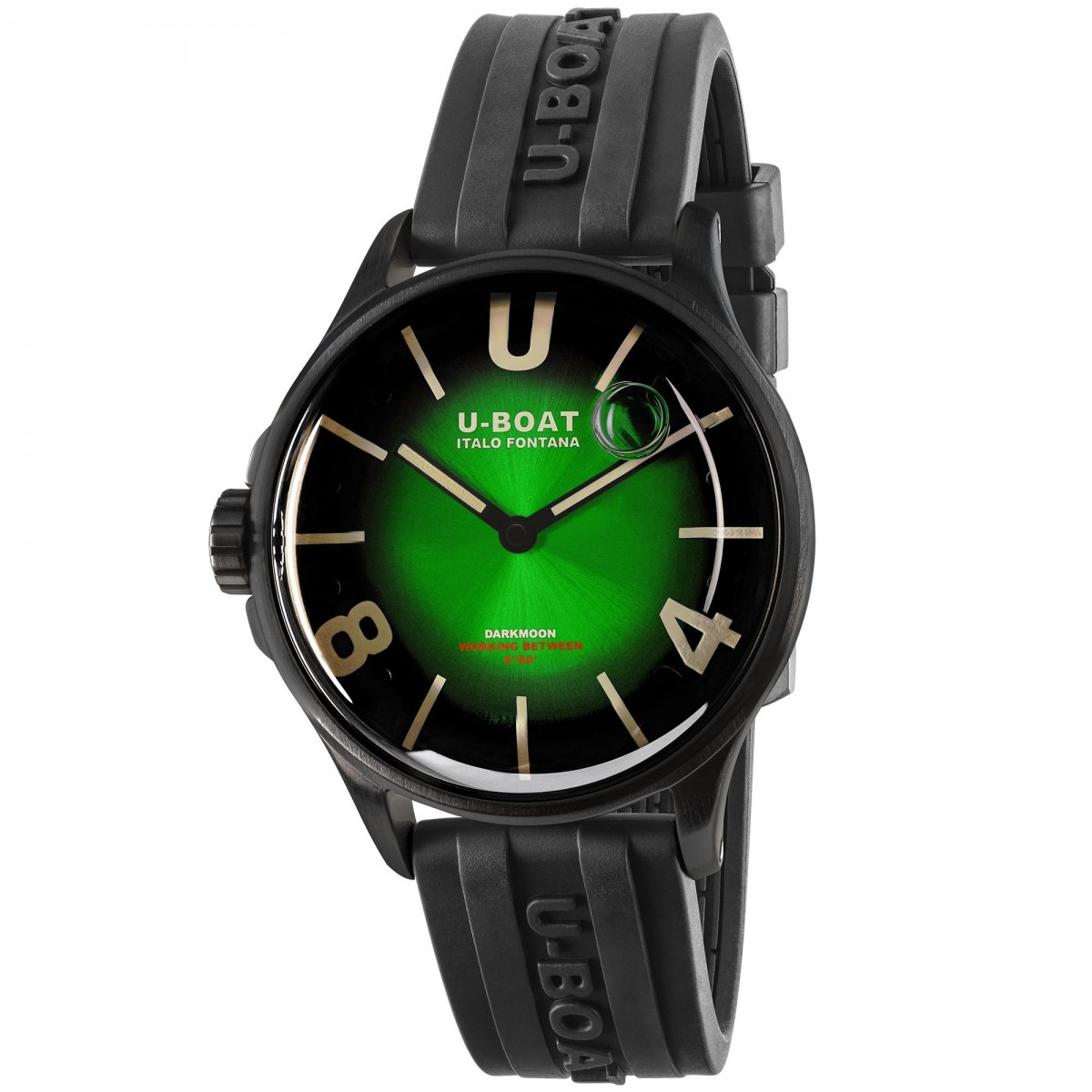 U-boat rellotge Darkmoon 9503, unisex amb 40mm de diametre i esfera verda