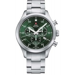 Swiss Military Wristwatch round with metal bracelet watches for men