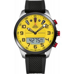 Swiss Military Wristwatch round with rubber strap watches for men