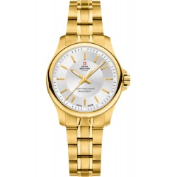 Swiss Military Wristwatch round with metal bracelet watches for women