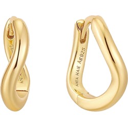 Ania Haie Gold Twist Huggie Hoop Earrings earrings for women