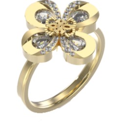 Guess JEWELLERY AMAZING BLOSSOM ring for women