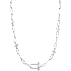 Ania Haie Silver Stud Link Charm Necklace pendants - necklaces for women