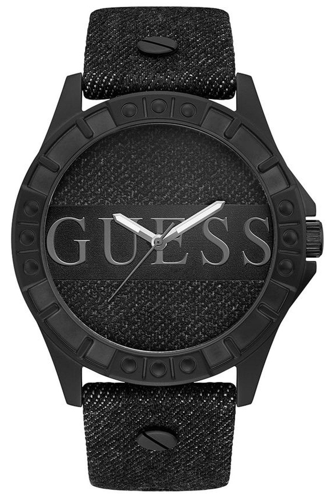 Guess Men's Watch Guess Men's Stainless Steel Case Analogue Denim Print Dial Quartz Movement Watch with Denim Finish Leather Strap 139925 W1241G1 | Comprar Watch Guess Men's Stainless Steel Case Analogue